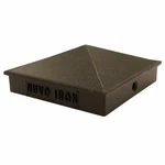 Nuvo Iron PCP02 3.5" X Black Pyramid Ornamental Aluminum Post Cap CASE/24. Fixed Price $144.57.