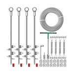 4PCS 30" Ground Anchors Shed Kit With 3/16" 75FT Galvanized Cable & 3.... Fixed Price $142.97.