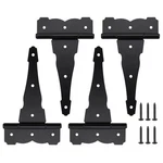 Home Master Hardware 8IN Heavy Duty Decorative Strap Hinge Rustproof Iron Blac. Fixed Price $43.55.