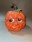 Halloween Pumpkin Head Face Jack O' Lantern Expressive Orange Collections Etc. Fixed Price $28.98.
