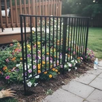 Zippity Zurich Garden Fence Kit 35IN X 42IN W No Dig Poly-steel Black Dog F.... Fixed Price $145.99.