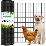 Amagabeli Black Coated Welded Wire Fence X 3 24INCH 50FT 16 Gau.... Fixed Price $64.80.