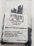 (qty 10) Uticom Gray Nylon Fence Bracket For 2" Chain Link Mesh U1902S-SS. Fixed Price $28.07.