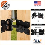 Iron Self-closing Gate Hinges Set Fast Installation And Safety Design. Fixed Price $78.74.