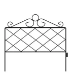 Metal Garden Fencing- Set Of 5 Panels For Decorative Edging Flower Beds & Lan.... Fixed Price $61.21.