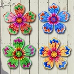 Giyyomtr Metal Wall Decor 4PCS 6.2'' Art Hanging Flowers-b. Fixed Price $18.97.