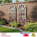 Vita Classic Vinyl Trellis 2-PACK Garden Lattice Panel Decorative Privacy Fence. Fixed Price $164.99.