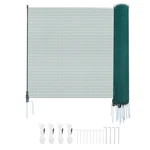 Temporary Fence With Posts, 3.9 X 49.2 Ft Plastic Mesh Fencing, Garden Safety. Fixed Price $97.83.