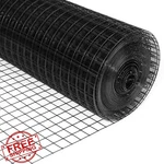 Forimo 24"X50' 1/4" Hardware Cloth 19 Gauge Black Vinyl Coated Fence. Fixed Price $74.99.