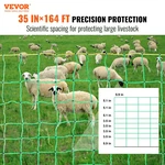 Electric Fence Netting 35" X 164' L, Pe Mesh Kit W/ Posts & Stakes For Farms. Fixed Price $149.99.