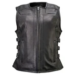 Women's Motorcycle Vest Gixxer Black Leather Milwaukee MMC40003. Fixed Price $199.99.