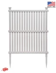 45.5IN X 36.5IN (1 Panel) No Dig Enclo Wilmington White Vinyl Privacy Screen. Fixed Price $73.99.