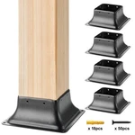 Vevor 4X4 Post Base 4PCS, Internal 3.6"X3.6" Heavy Duty Powder-coated Steel. Fixed Price $15.88.