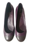 Cole Haan Air Bria Leather Cap Round Toe Comfort Wedge Heel Shoes SZ8 Plum/brown. Fixed Price $26.99.