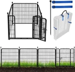 Heavy Duty 40" Tall Garden Fence With Gate, 8.9 Ft Animal Barrier Panels. Fixed Price $140.99.