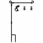 Hoosun Garden Flag Stand,premium Holder Pole Metal Black. Fixed Price $17.41.