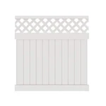 Barrette Outdoor Living Fence Panel Kit 6'HX6'W Uv Protected Valley Vinyl White. Fixed Price $141.43.