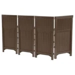 Suncast 4 Freestanding Wicker Resin Reversible Panel Outdoor Screen Enclosure.... Fixed Price $149.31.