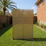Metal Privacy Screen OUTDOOR,72 In H 47 W,room Divider Panel For Patio, Deck. Fixed Price $126.39.