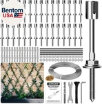 Wire Trellis For Climbing Plants Outdoor, 30-SET Wall Kit With 5/64. Fixed Price $144.86.