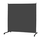 Mayoliah Large Room Divider Wheels 71X75 Portable Privacy Screen Grey. Fixed Price $81.59.