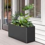 36"LX15"WX15"H Large Rectangular Metal Steel Planters For Outdoor Garden. Fixed Price $89.49.