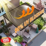 Artpuch 6X10 Ft Pergola Shade Cover, Mocha, 90% Uv Block, Patio Privacy Screen. Fixed Price $56.99.