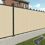 4' Privacy Fence Garden Yard Windscreen Mesh Shade Cover Beige. Fixed Price $182.59.