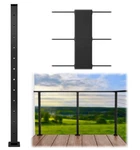Muzata 42"X2"X2" (post Body 41") Level-drilled Black PS02 BH4L (2 Pieces). Fixed Price $170.00.