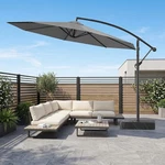 Slsy 10FT Cantilever Offset Patio Umbrella With Base 360 Rotation. Fixed Price $149.99.