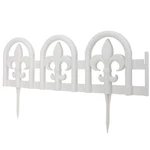 27 Pc White Landscaping Fence Liner Garden Border Edging Wrought Iron Design. Fixed Price $55.95.
