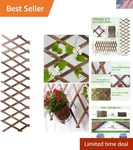 Expandable Wooden Lattice Fence Panels 4 Pcs Eco-friendly Trellis For Gardens. Fixed Price $69.74.