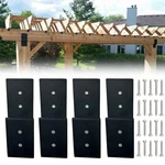 Z-shaped Brackets 10X3 Inch Heavy Duty Steel Post To Beam Support 4 Pcs Pack. Fixed Price $40.18.