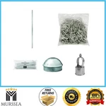Everbilt Chain Link Fence Rail Post Kit Hog Rings Ties Cap Eye Top Combo. Fixed Price $144.99.