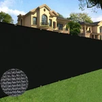 6X50 Ft Privacy Screen Fence Mesh Shade Net For Garden Yard Wall, Black. Fixed Price $50.83.