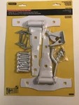 New Stanley Ornamental Gate Tee And Latch Set, White Coated Finish. Fixed Price $20.00.