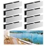 Gyykzz Pack T316 Marine Grade Railing Glass To Clamp 180 Degree Double. Fixed Price $128.61.