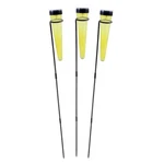 Achla Solar Sparkle Cone, Stake, Set Of 3, Yellow/black Powdercoat SL-SC01Y-S. Fixed Price $74.99.