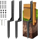 Fence Post Repair Kit, Thickened Heavy Duty Anchor Stakes For Repa.... Fixed Price $43.79.