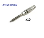 Swageless T316 Stainless Steel Right Hand Lag Screw Stud For 5/32"CABLE-10PCS. Fixed Price $83.75.