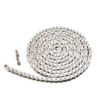 #40SS 08A Stainless Steel Roller Chain 10 Feet, ANSI40, Silver. Fixed Price $74.99.