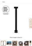 Peak Products 42 Black Aluminum Deck Railing Post New Box Heavy Duty. Fixed Price $60.00.