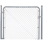 Expandable Chain Link 6 Ft. W 4 Galvanized Steel Fence Gate Kit. Fixed Price $119.65.