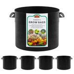 Eokoica 5-PACK Gallon Grow Bags, Thickened Aeration Fabric Pots 5, Gray. Fixed Price $17.88.