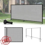 Infrange 5'X12' Privacy Fence Screen Mesh Gray Temporary. Fixed Price $175.99.