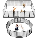 40"H Outdoor Metal Puppy Playpen Exercise Dog Pet Fence 8-40 Panels Fencing. Fixed Price $159.99.