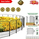 Amagabeli 6 Panel 32INH X 15FTL Rustproof Garden Fence - Stylish Animal Barrier. Fixed Price $106.99.