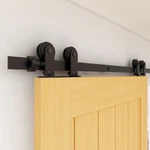 Top Mount 5-16FT Upgraded Bypass Sliding Barn Hardware Kit For Double Doors. Fixed Price $110.39.
