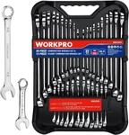 32-PIECE Sae & Metric Combination Wrenches Set W/organizer Tray Mirror Polished. Fixed Price $60.40.