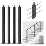 Muzata 4PACK Black Stair Cable Railing Post Inch For 2535 Degrees 42.... Fixed Price $318.39.